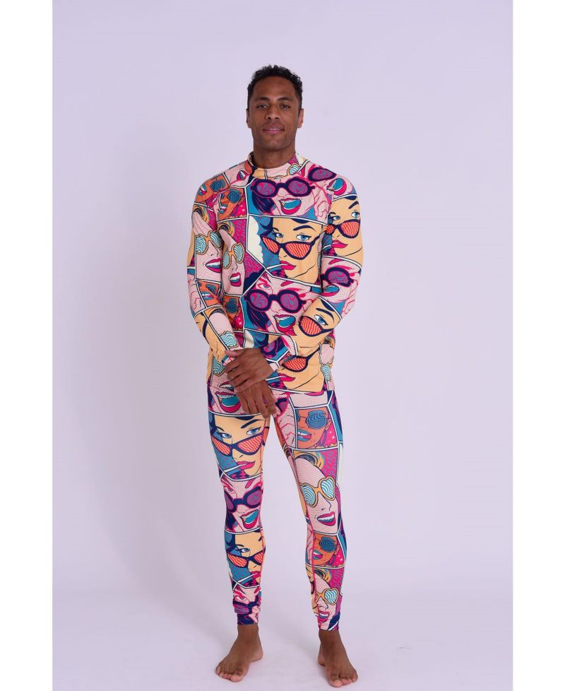 Men's Baselayer Top - Comic Book Candy