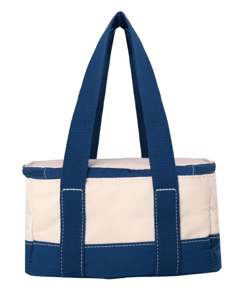 Rectangular Small Cooler Bag Insulated 1.5 Gal, Canvas Soft Cooler with Tote Handles and Zip Closure