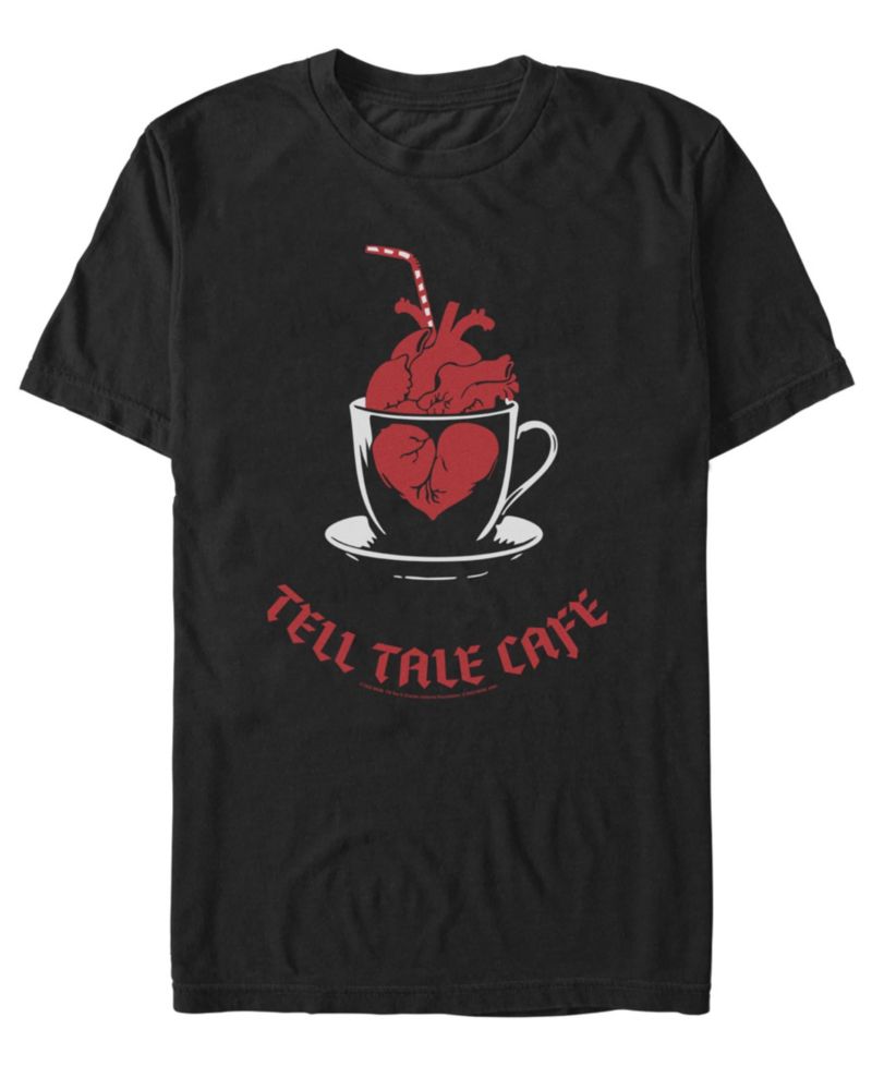 Men's Wednesday Addams Tell Tale Cafe T-Shirt