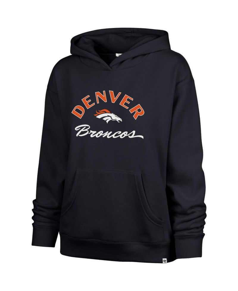 Women's Navy Denver Broncos Whirlwind Naomi Pullover Hoodie