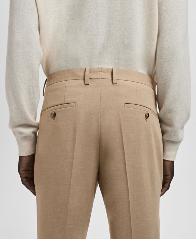Men's Stretch Fabric Super Slim-Fit Suit Pants