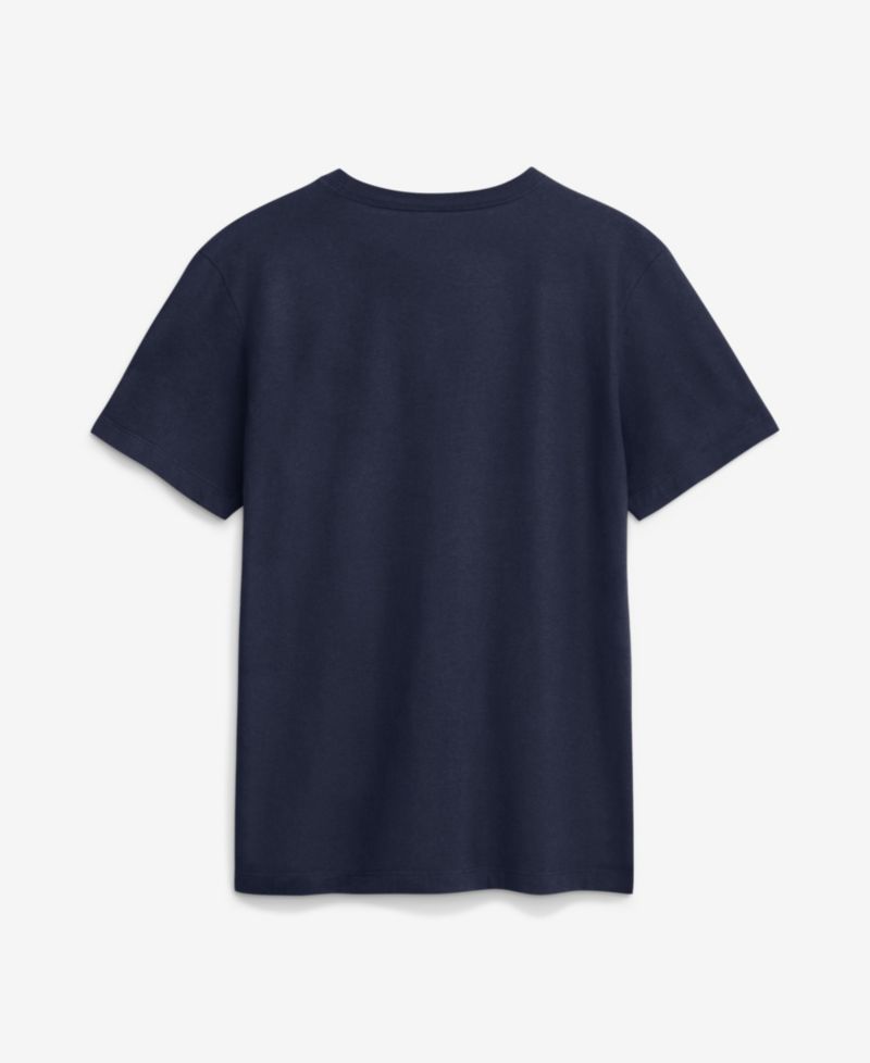 Men's Navy Michigan Wolverines Academic Arch T-Shirt