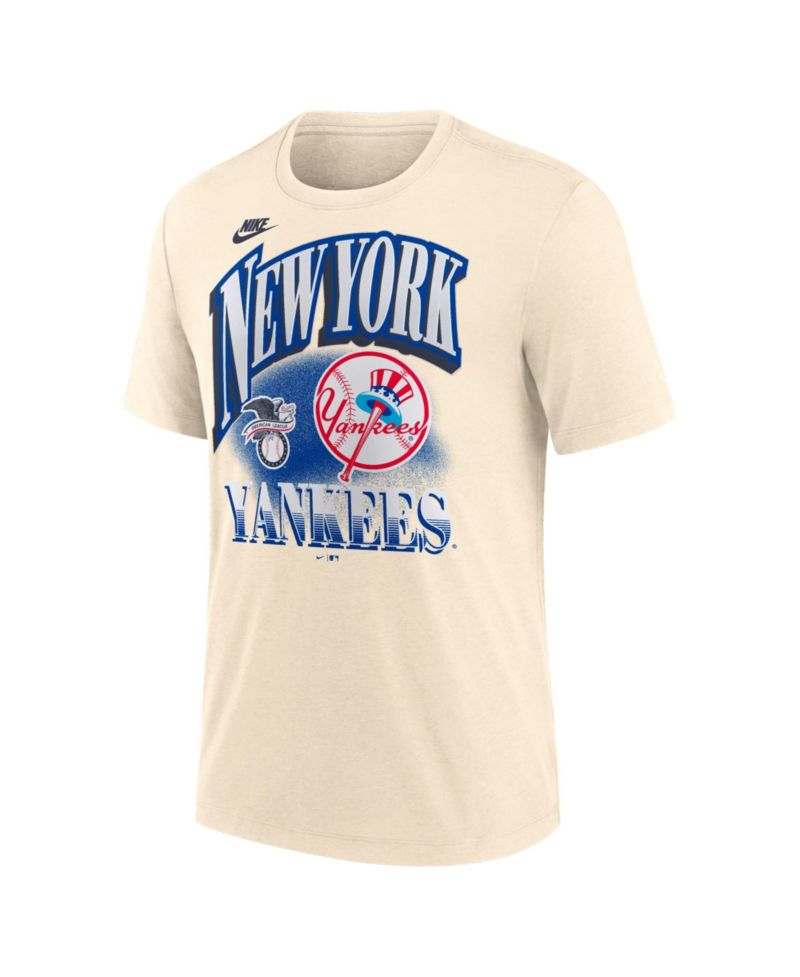 Men's Natural New York Yankees Vintage Tri-Blend T-Shirt