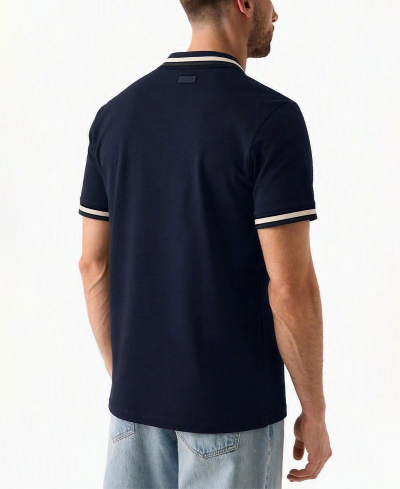 Men's Wallace Slim-Fit Monogram-Print Polo Shirt