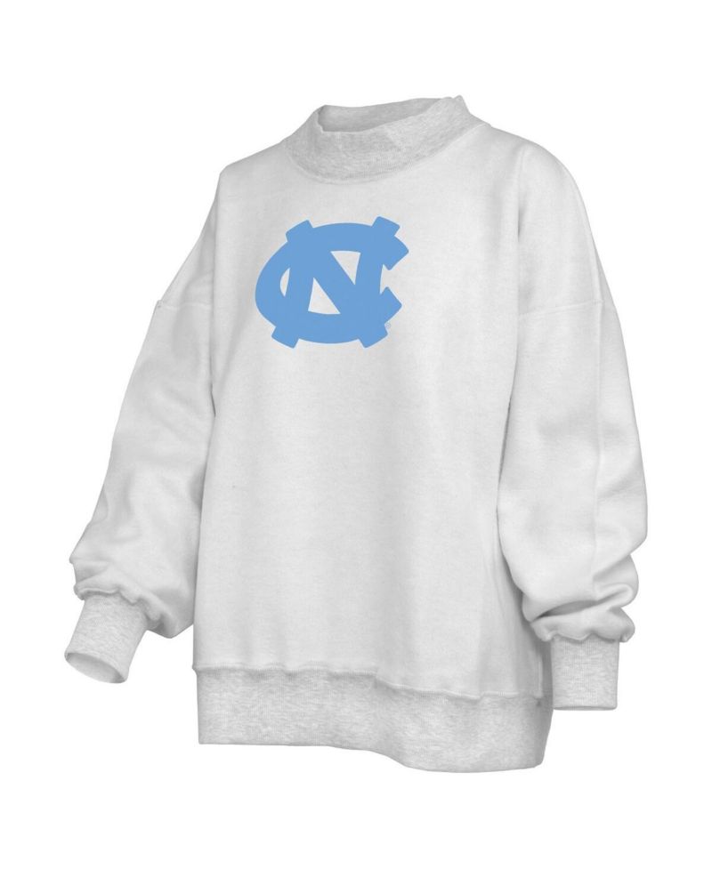 Women's Heather Gray North Carolina Tar Heels Reversible Sweatshirt
