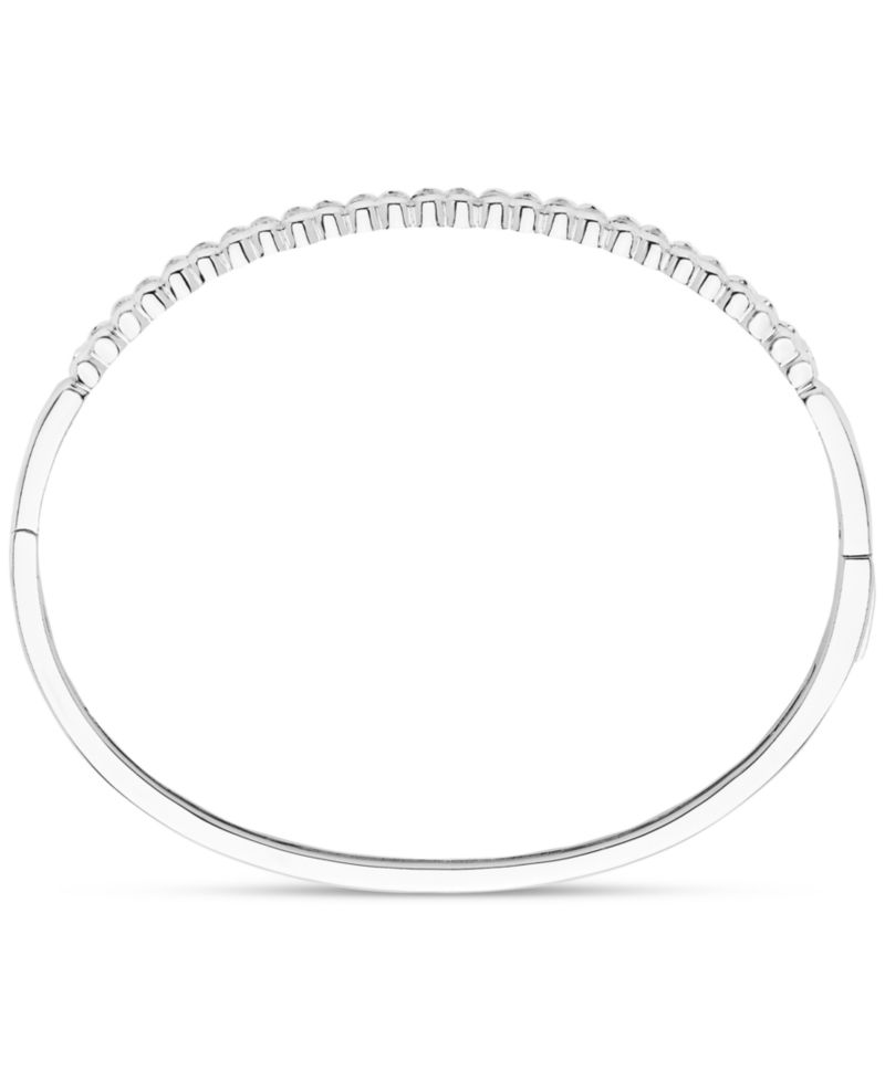 Diamond Skinny Bangle Bracelet (1/4 ct. t.w.) in Sterling Silver