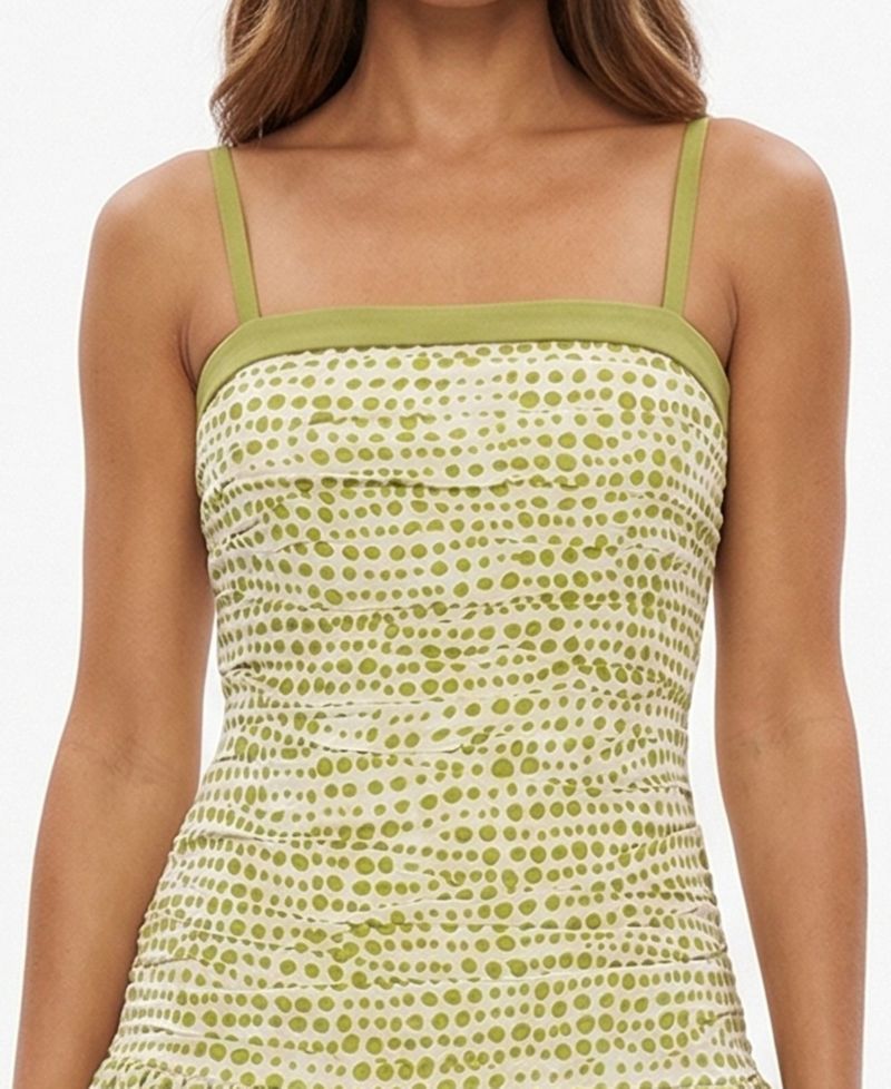 Juniors' Polka Dot Bubble Hem Dress
