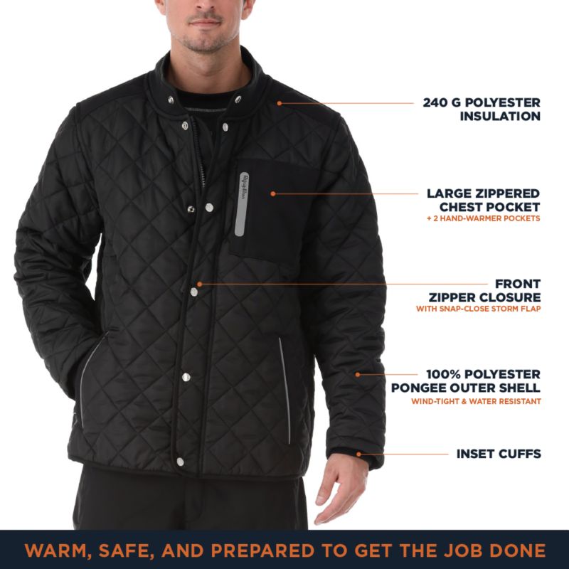 Men's Insulated Diamond Quilted Jacket