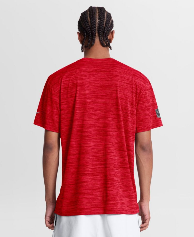 Men's Red Kansas City Chiefs Sideline Double Covered Dri-FIT Velocity T-Shirt
