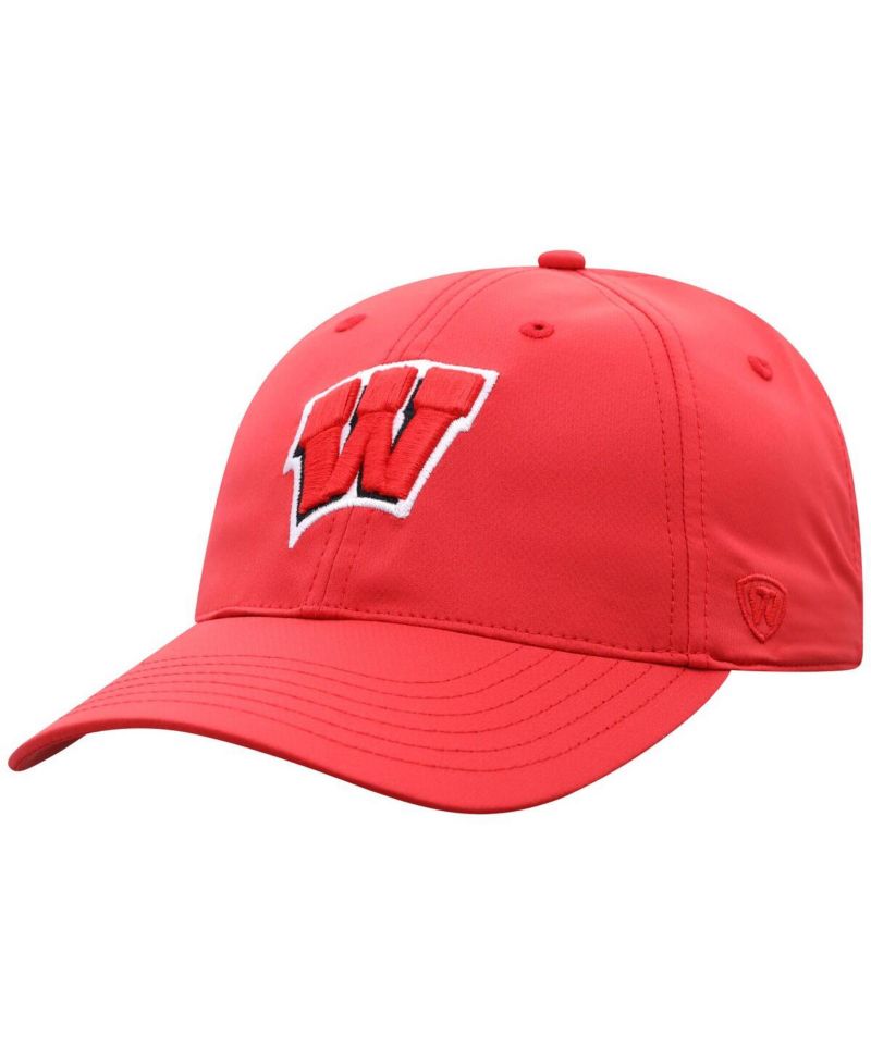 Men's Red Wisconsin Badgers Victory Trainer Adjustable Hat