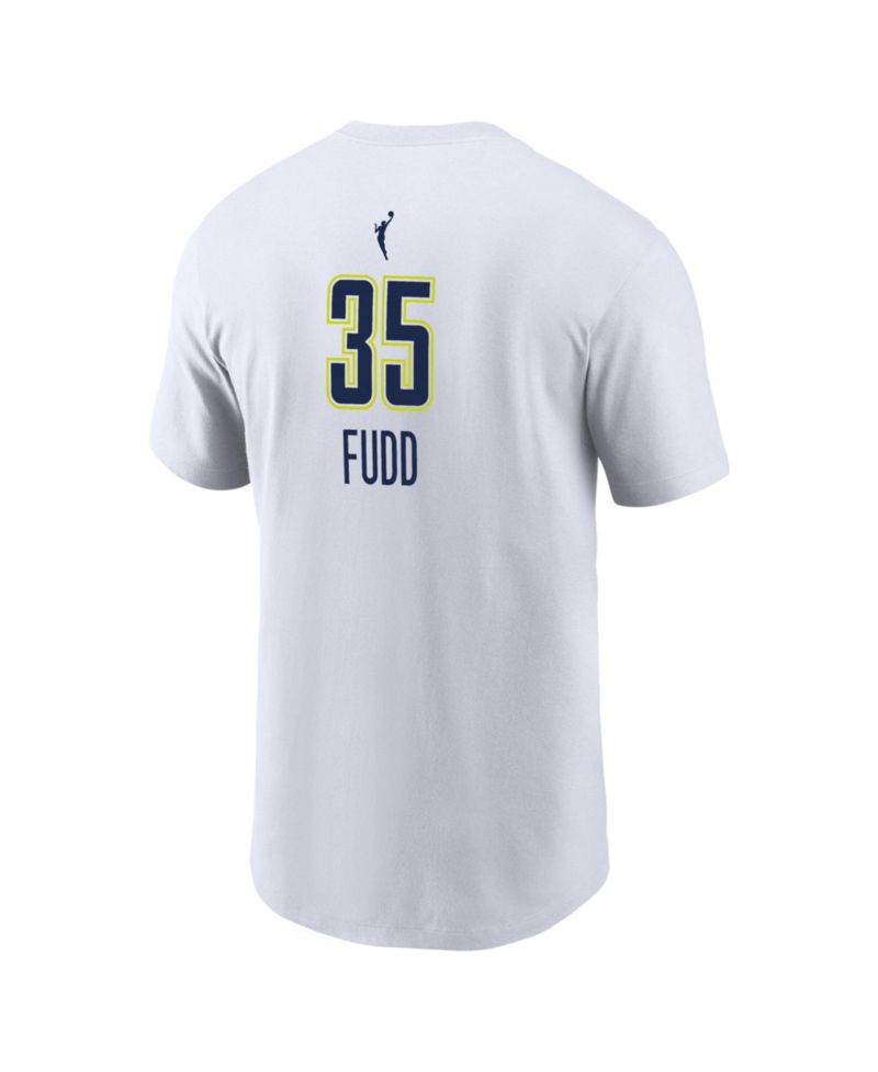 Men's Azzi Fudd White Dallas Wings Name & Number Heroine Edition T-Shirt