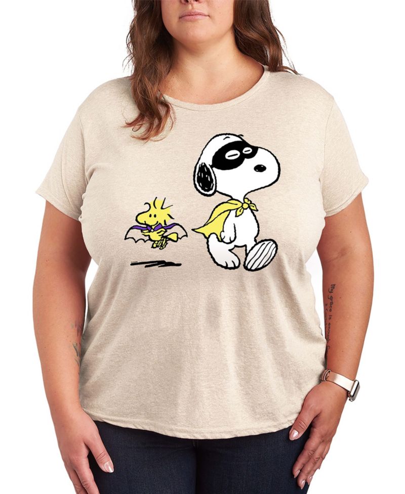 Snoopy and Woodstock Halloween Costume Women's Short Sleeve Graphic T-shirts