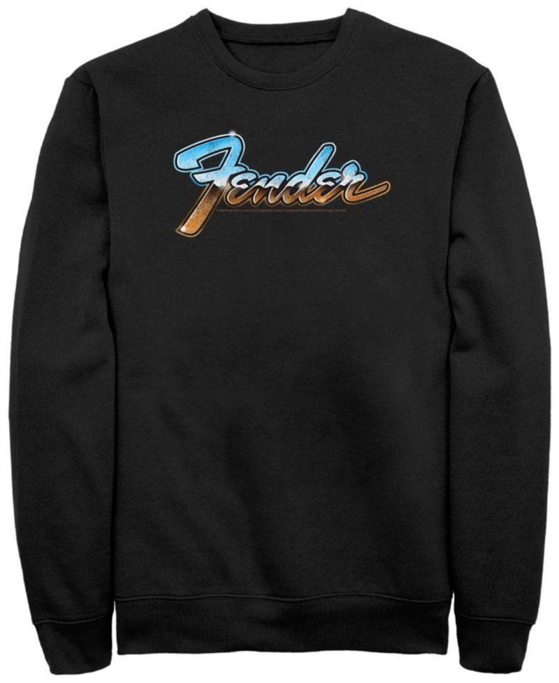 Men's Fender Chrome Crew Fleece Pullover Sweatshirt