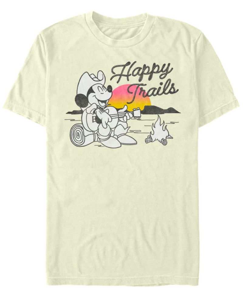 Men's Mickey Classic Happy Trails Short Sleeves T-shirt