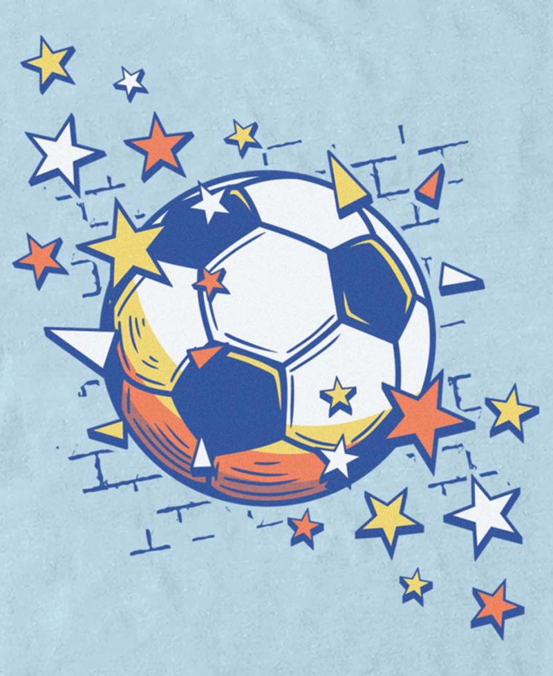 Men's Soccer Ball Graphic T-Shirt