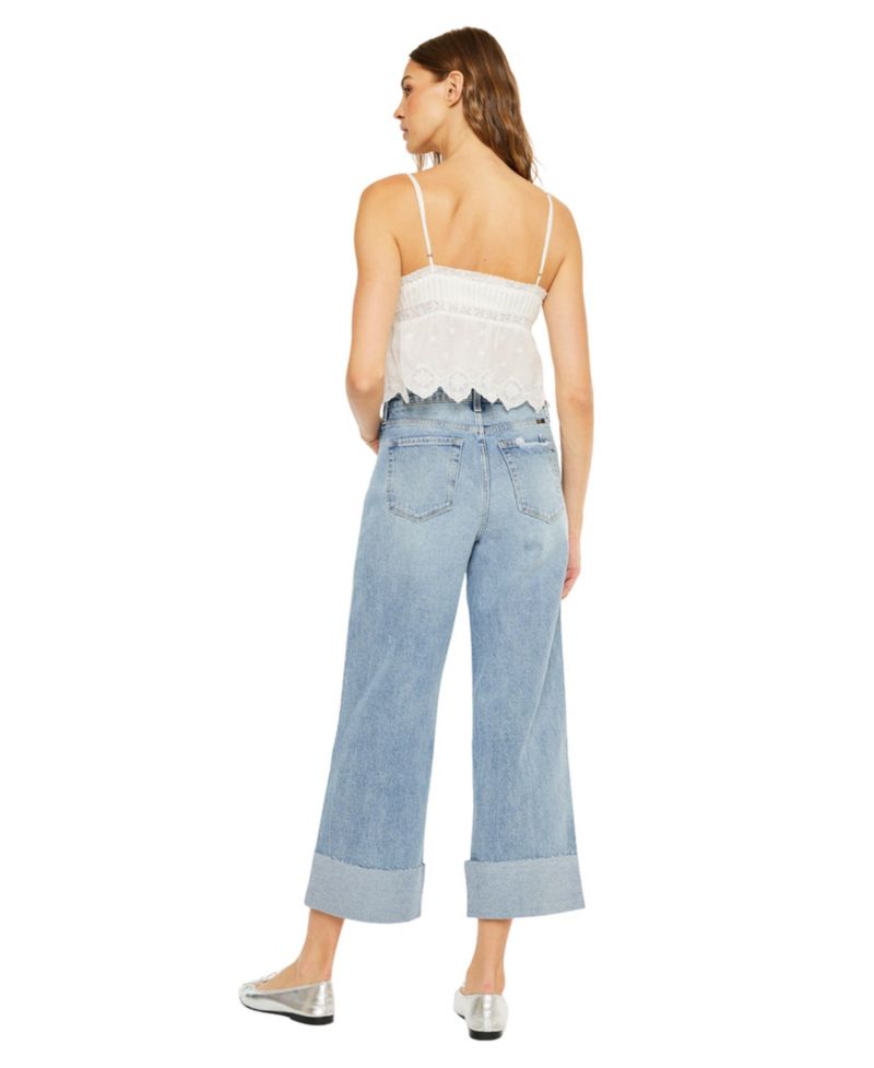 Women's Alfie 90's Cropped Wide Leg Jeans