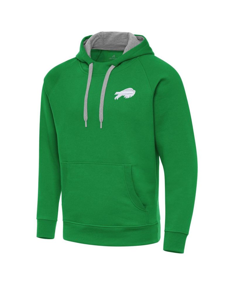 Men's Kelly Green Buffalo Bills St. Patrick's Day Victory Pullover Hoodie