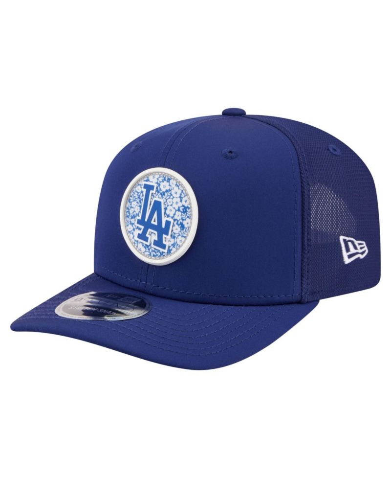 Men's Royal Los Angeles Dodgers Floral Patch 9SEVENTY Adjustable Hat