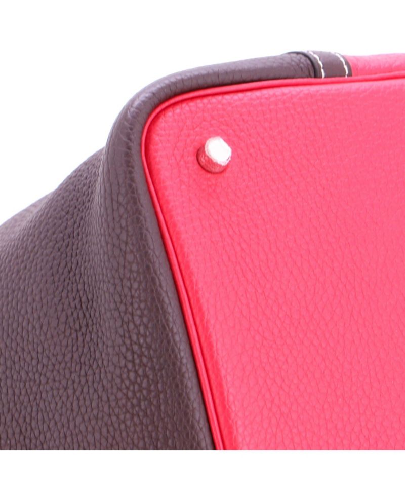 Pre-Owned HERMES MM Picotin Lock Bag Bicolor Clemence