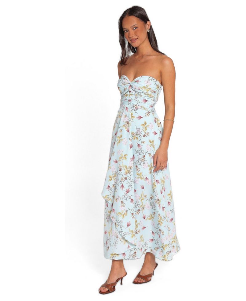 Women's Marta Strapless Floral A-Line Midi Dress