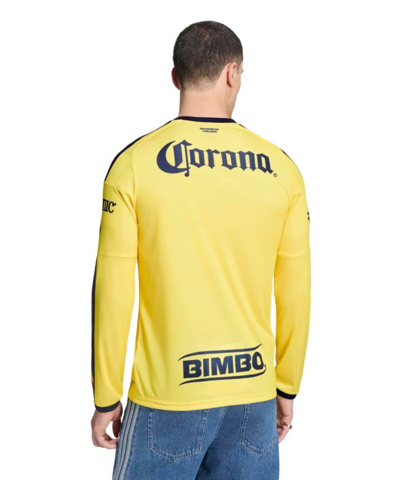 Men's Black Club America 2026/27 Home Replica Long Sleeve Jersey