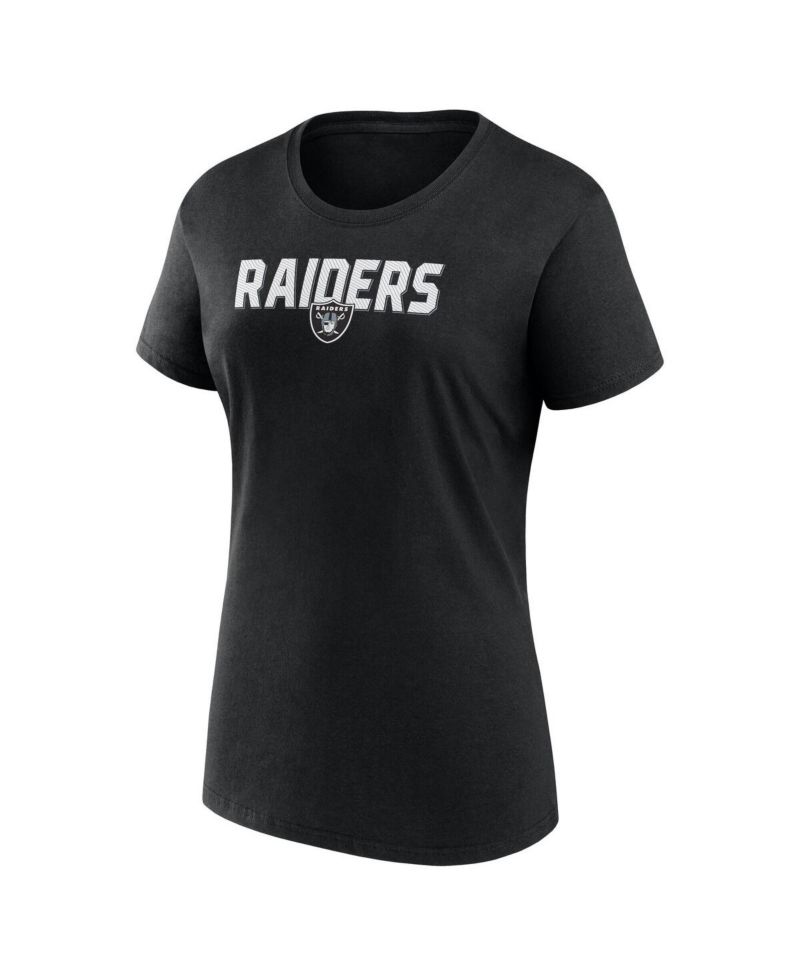 Women's Black Las Vegas Raiders Lean T-Shirt