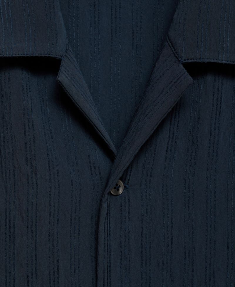 Men's Striped Embroidered Shirt