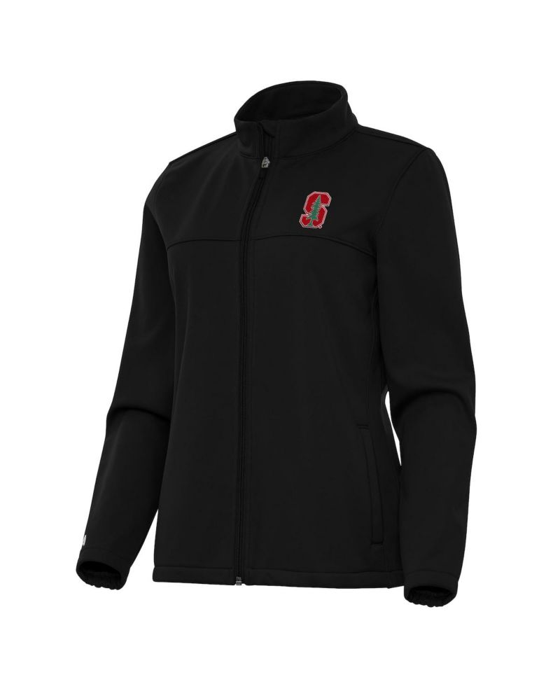Women's Black Stanford Cardinal Links 2 Golf Full-Zip Jacket