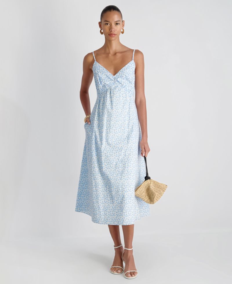 Women's Floral Print Midi Dress