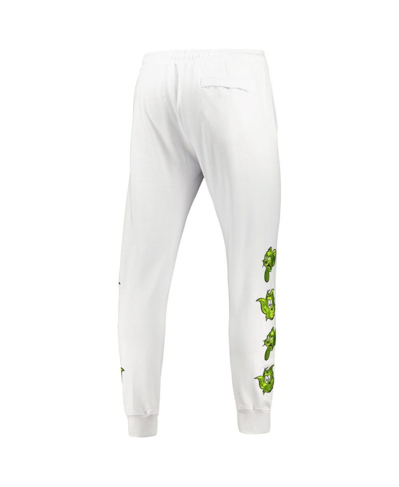 Men's White Tom and Jerry Trippy Jogger Pants