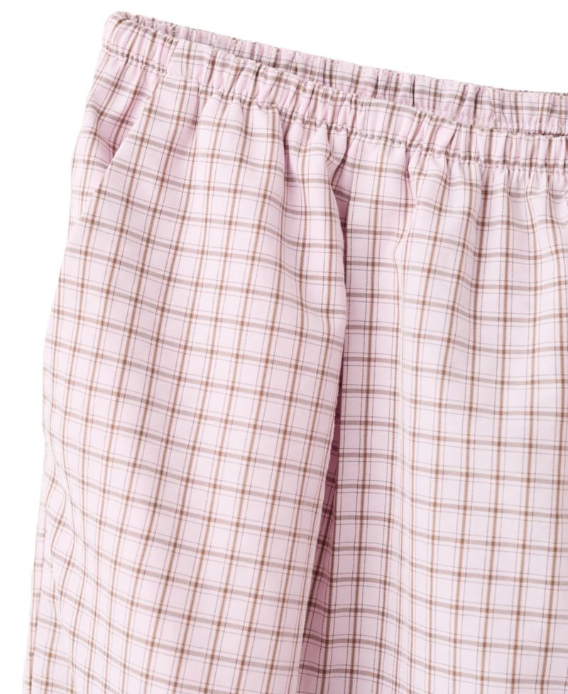 Women's Mid-Rise Plaid Baggy Pants