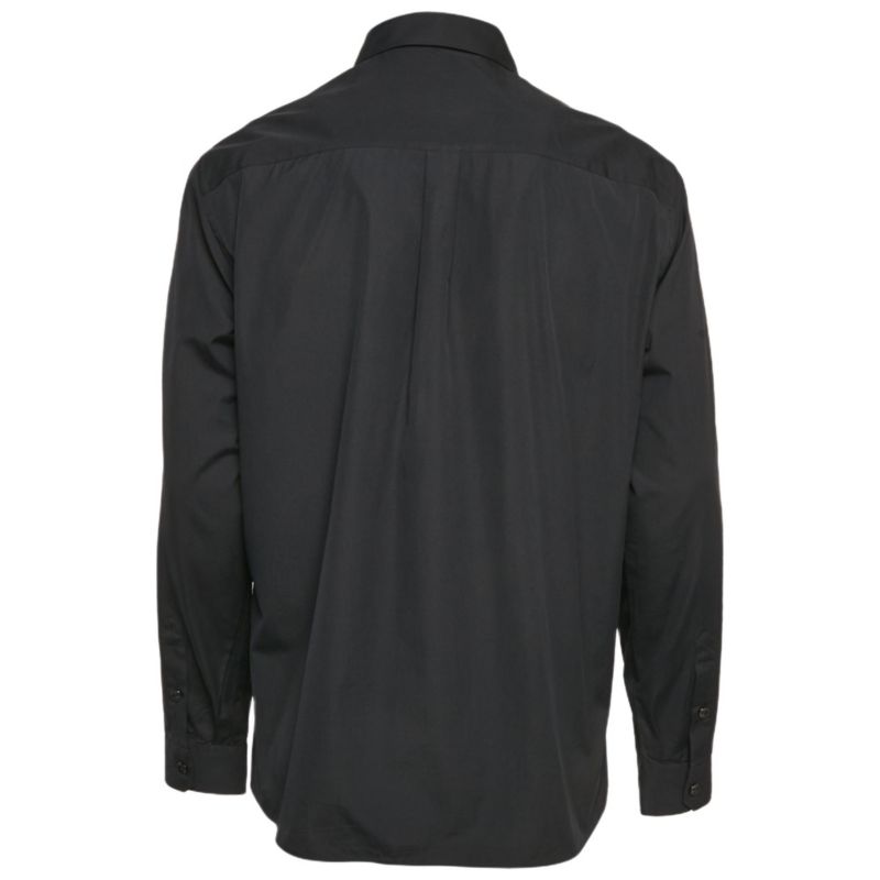 Men's Black Cotton Long Sleeve Shirt
