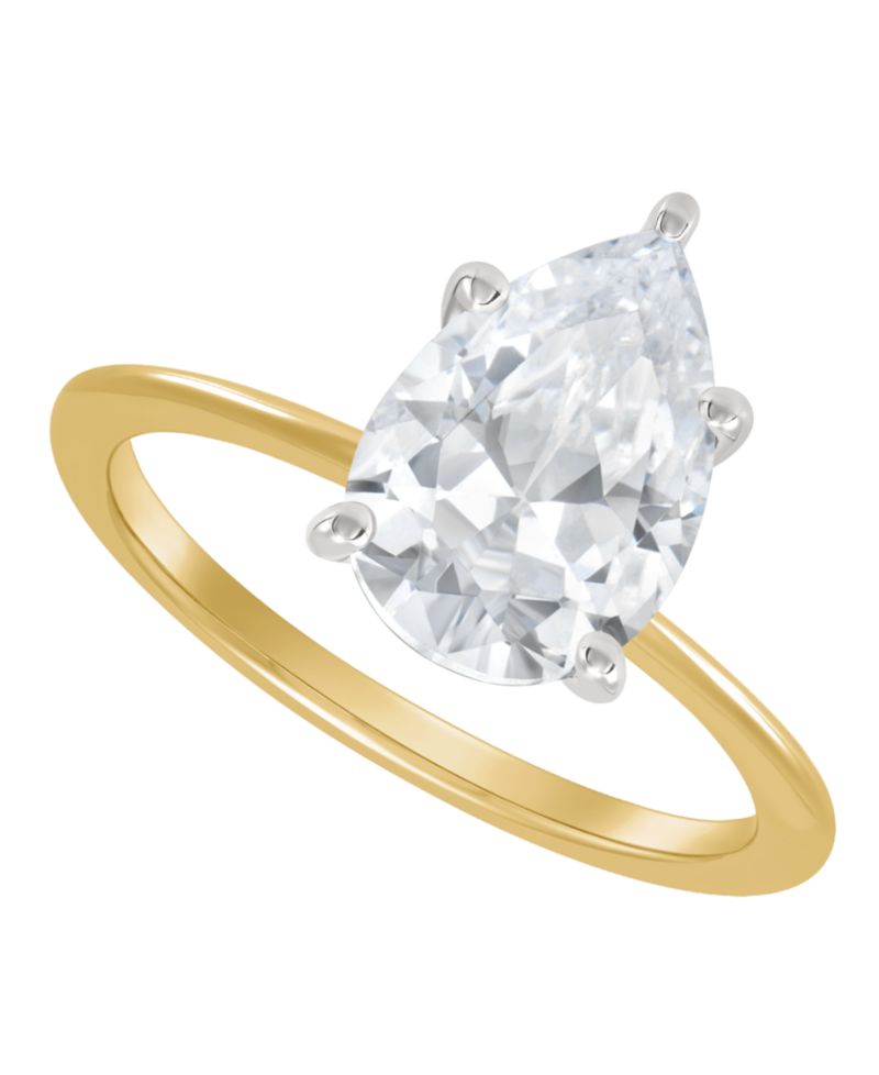IGI Certified Lab Grown Diamond Solitaire Engagement Ring (2-1/2 ct. t.w.) in 14k White Gold or 14k Two Tone Gold