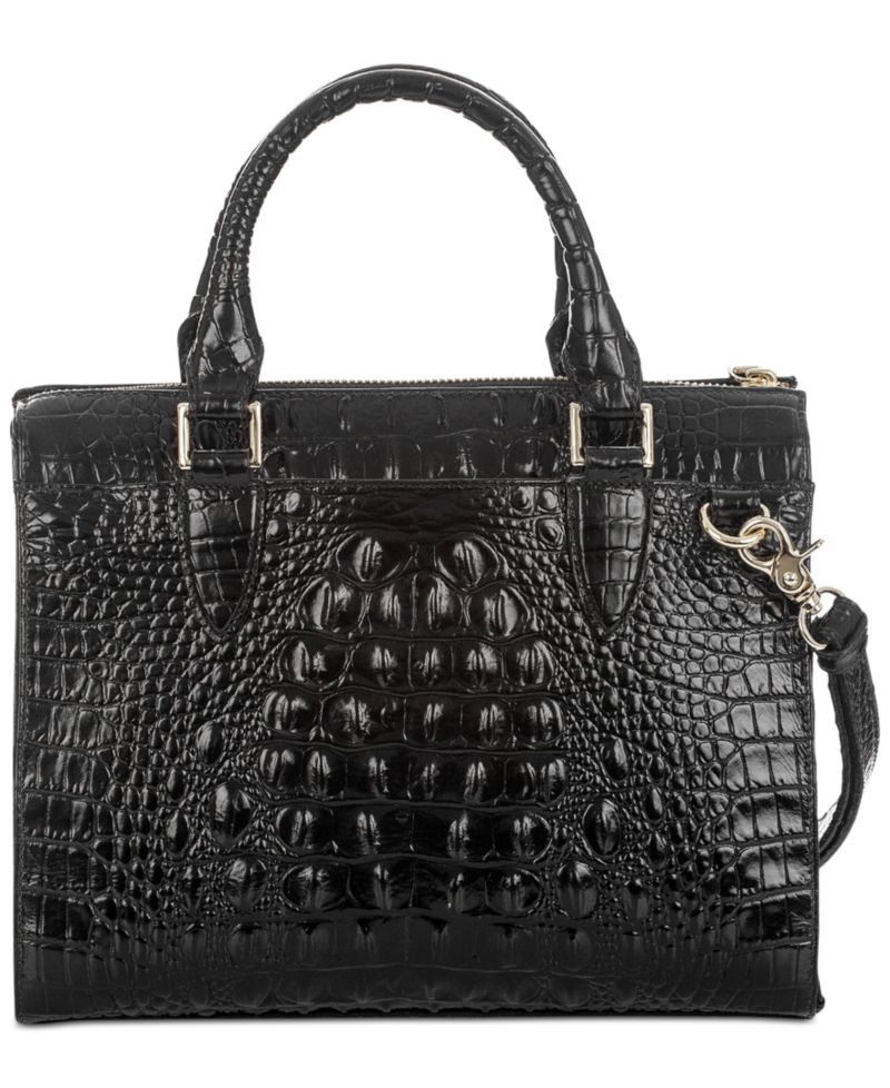 Anywhere Convertible Melbourne Embossed Small Leather Satchel Bag