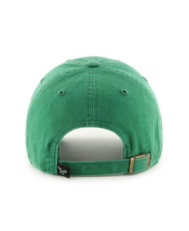 Men's Kelly Green Distressed Philadelphia Eagles Legacy Clean Up Adjustable Hat
