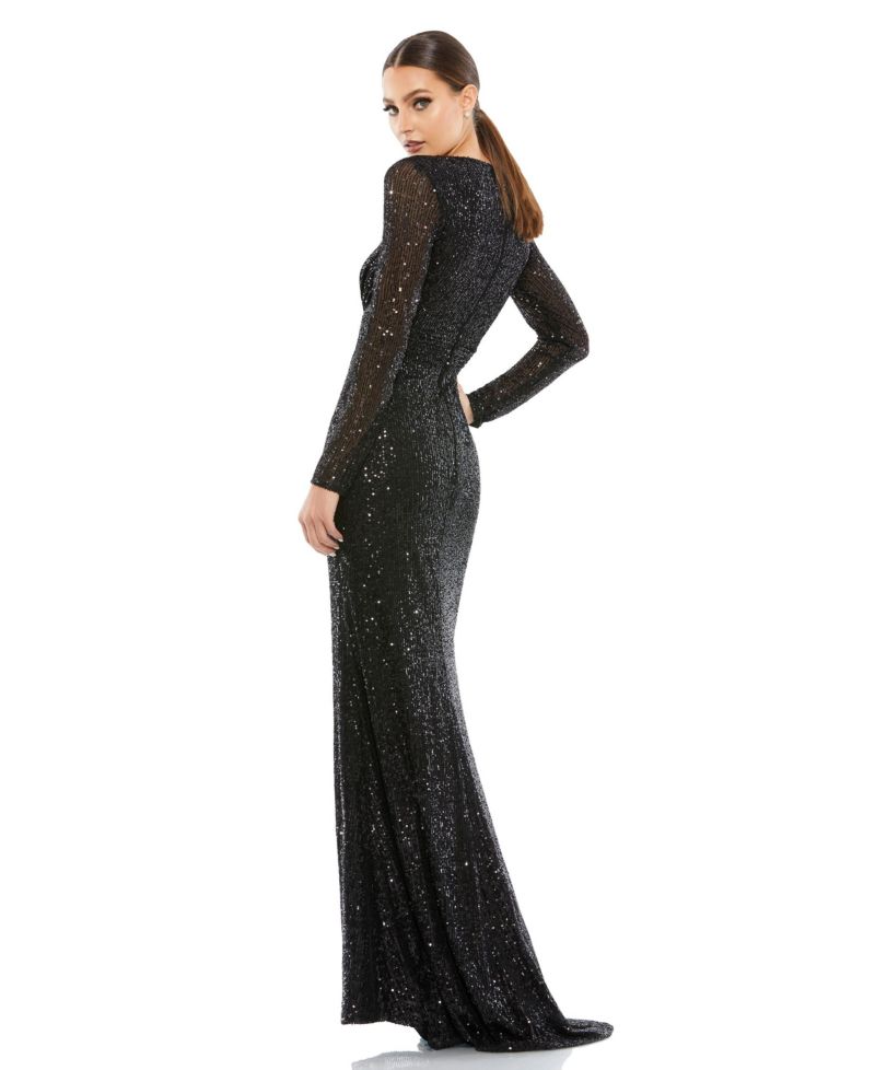 Women's Ieena Sequined Long Sleeve Gown