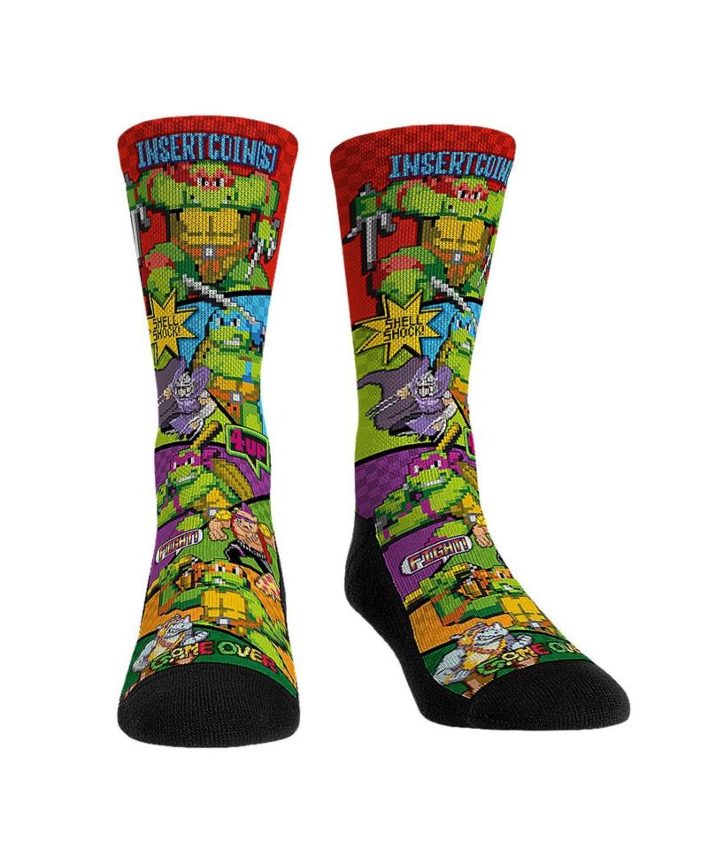 Men's and Women's Socks Teenage Mutant Ninja Turtles Game Time Crew Socks