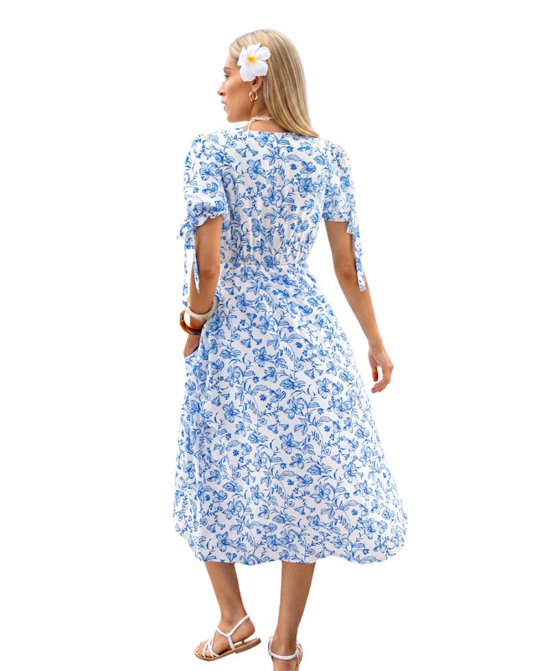 Women's Soft Launch Floral Maxi A-Line Dress
