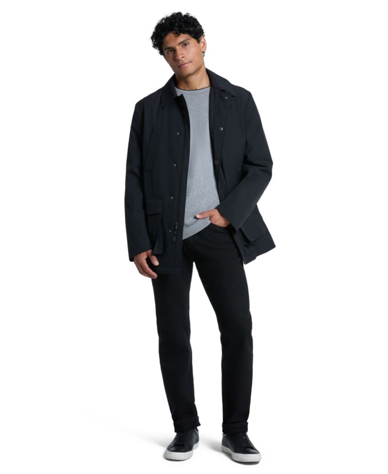 Men's Short Modern-Fit Rain Jacket