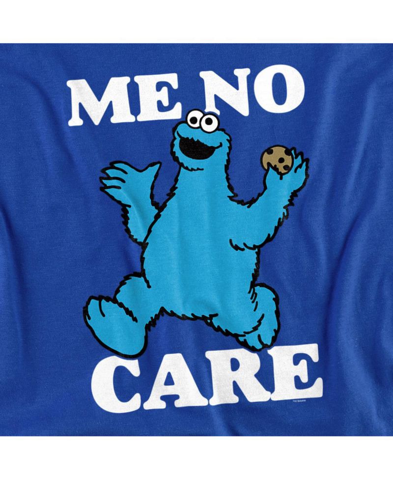 Men's Me No Care Long-Sleeve Graphic Crewneck Sweatshirt