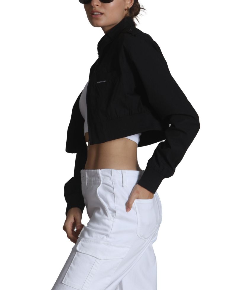 Women's Mini Cropped Racer Jacket