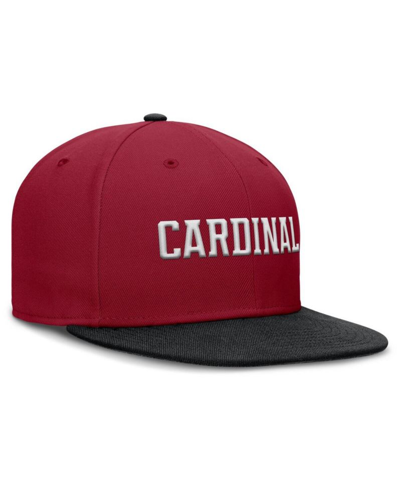 Men's Cardinal/Black Stanford Cardinal Two-Tone Primetime Performance Fitted Hat