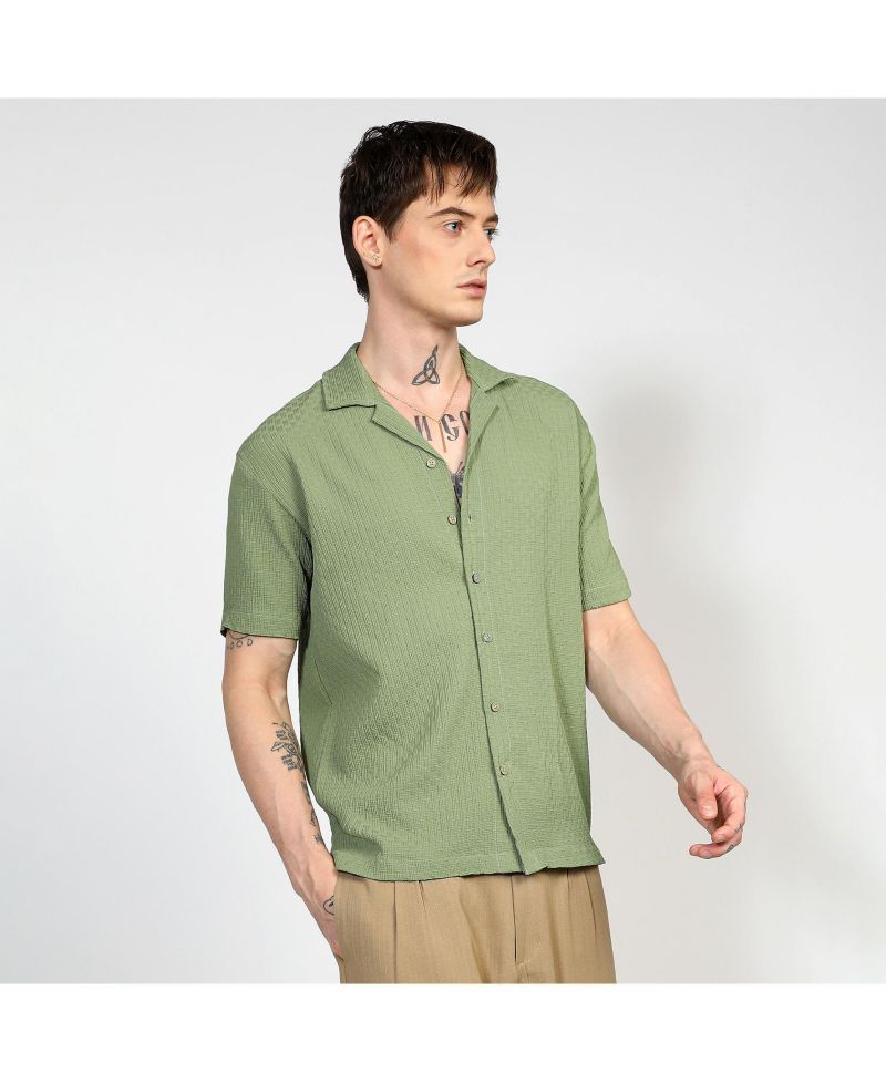 Men's Multitrack Knit Oversized Shirt