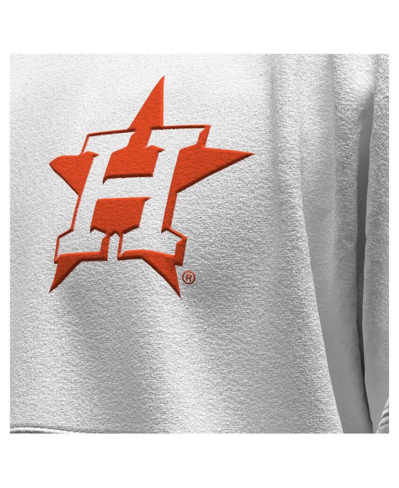 Women's White Houston Astros Baseball Stitch Spirit Jersey Long Sleeve T-Shirt