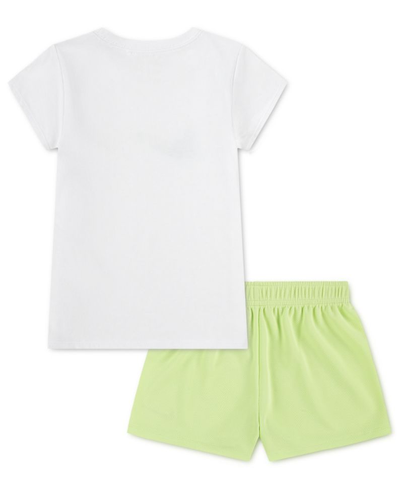 Girls' 2T-6X Move with Nature Crewneck T-shirt and Mesh Shorts, 2-Piece Set