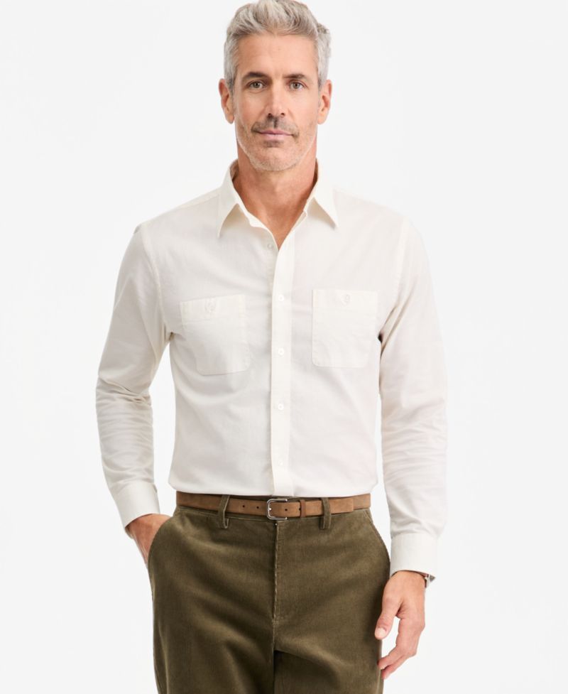 Men's Two-Pocket Long-Sleeve Oxford Shirt