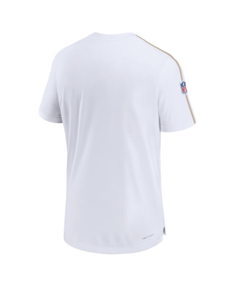 Men's White New Orleans Saints Sideline Alternate Logo Coach Performance Top