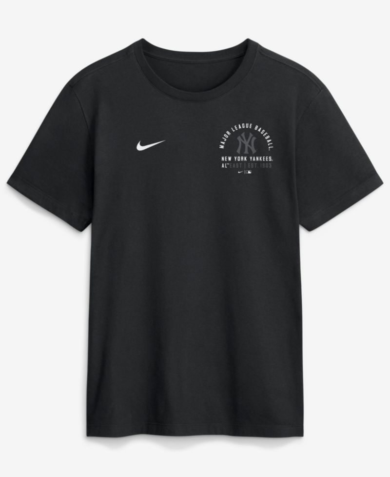 Men's Black New York Yankees Split Logo T-Shirt