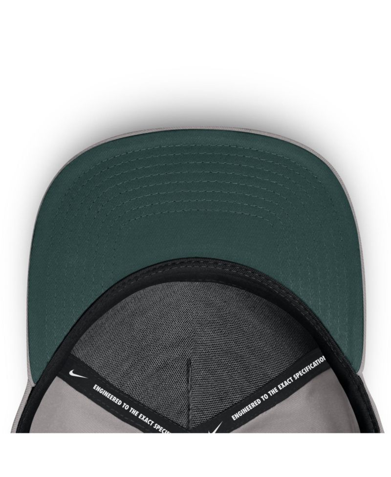 Men's and Women's Gray Michigan State Spartans Primetime Rise Rope Adjustable Hat
