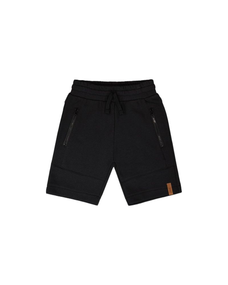 Toddler Boys French Terry Shorts with Cross Seams Black - Toddler|Child